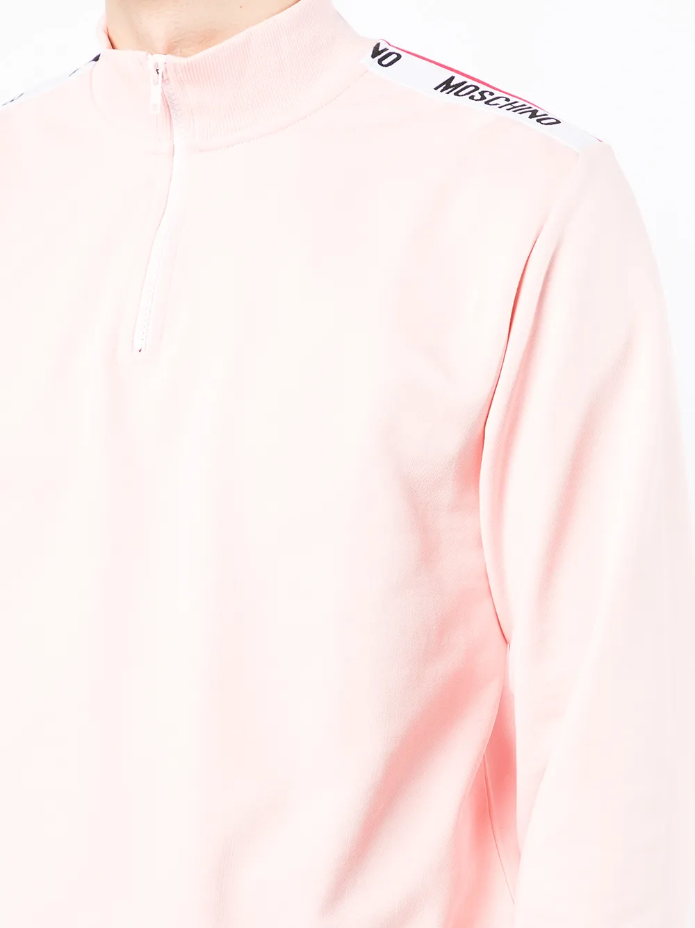 Moschino Logo half-zip Sweatshirt - Farfetch