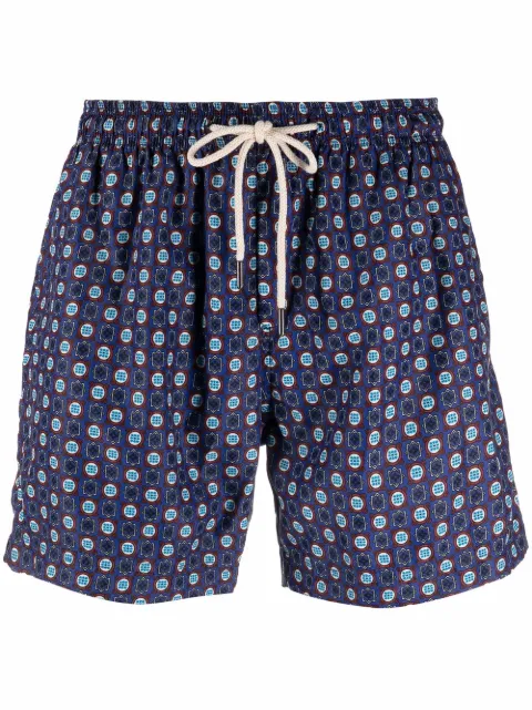 PENINSULA SWIMWEAR shorts de playa con motivo geométrico
