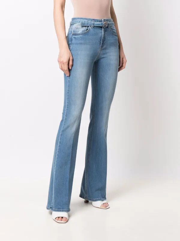 PINKO Love Birds-embellished Flared 