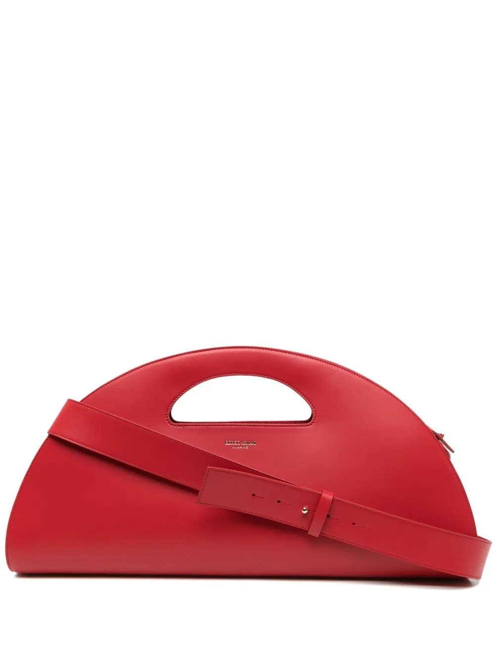 

Giorgio Armani tote con forma de media luna - Rojo