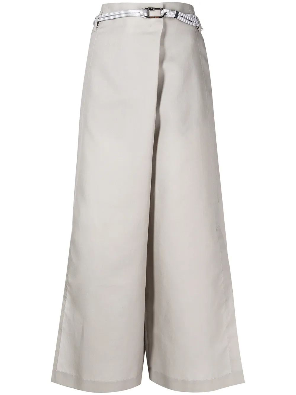 

Giorgio Armani wide-leg flared trousers - Grey