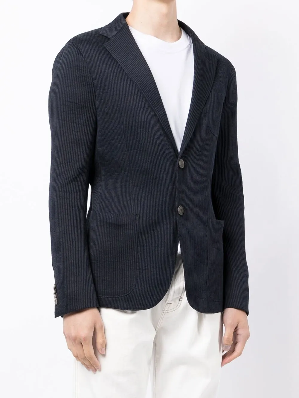 giorgio armani 灯芯绒单排扣西装夹克 图 3