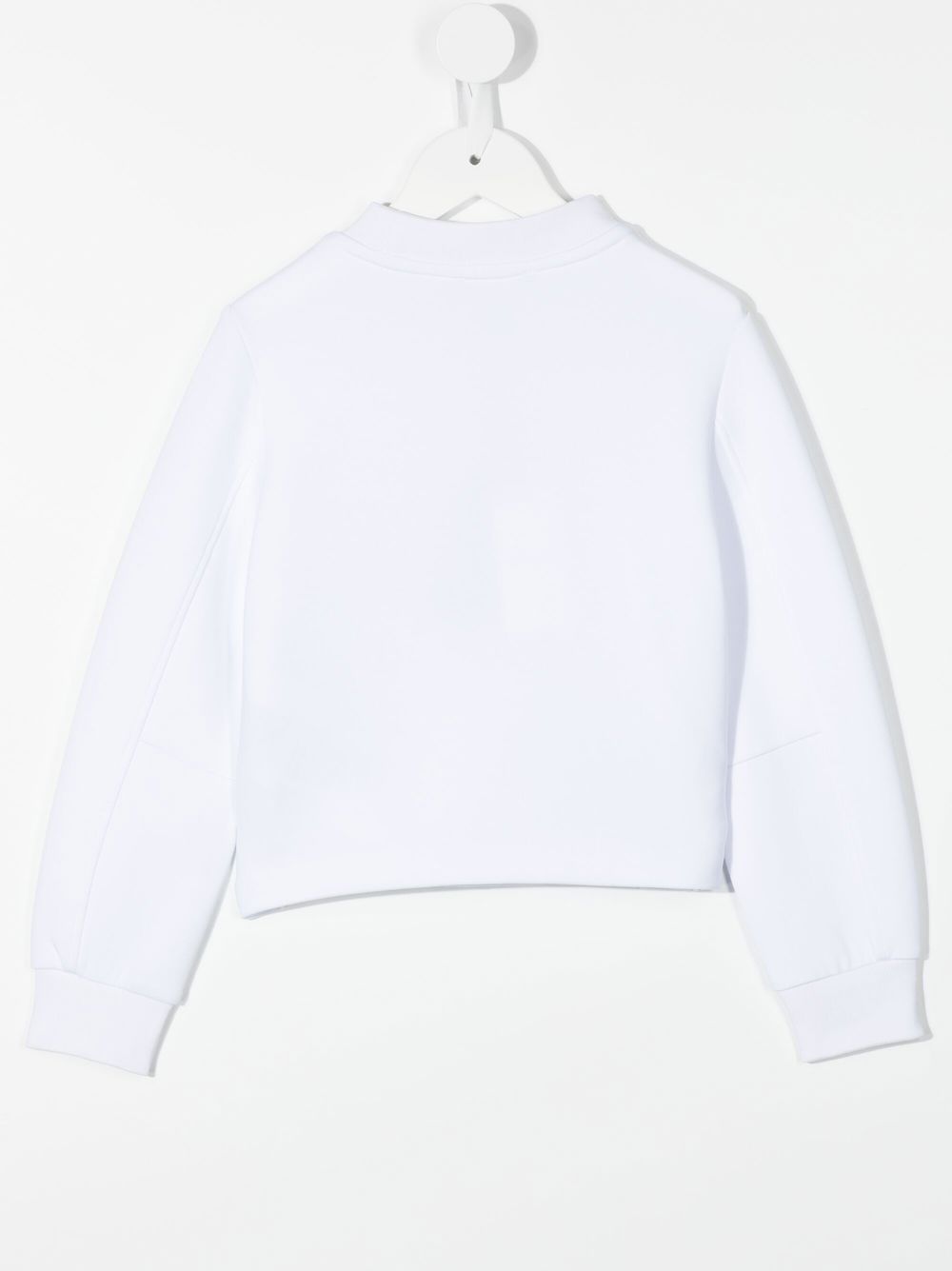 Emporio Armani Kids Sweater met rits - Wit