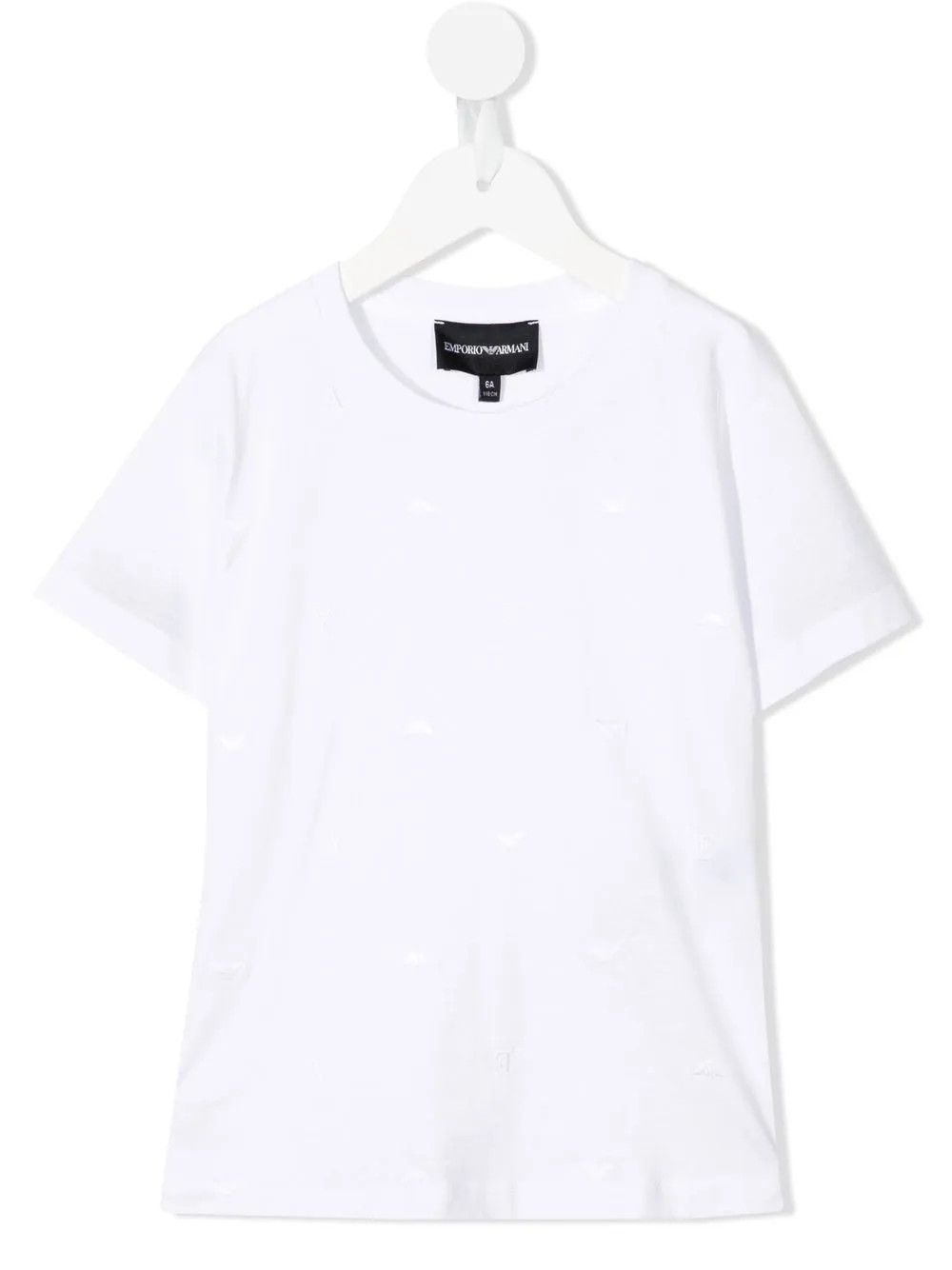 

Emporio Armani Kids logo-embroidered round-neck T-shirt - White