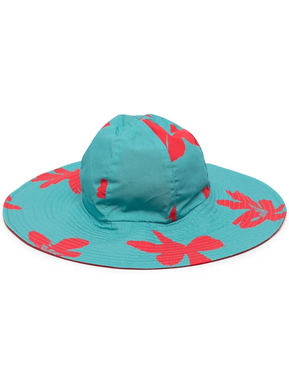 

Emporio Armani Kids sombrero de verano con estampado floral - Azul