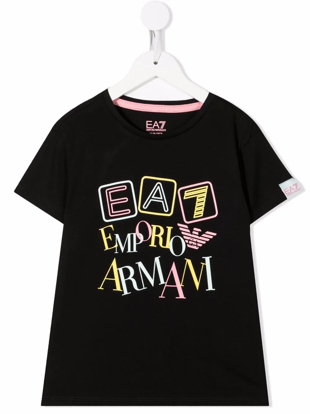 

Ea7 Emporio Armani playera con logo estampado - Negro