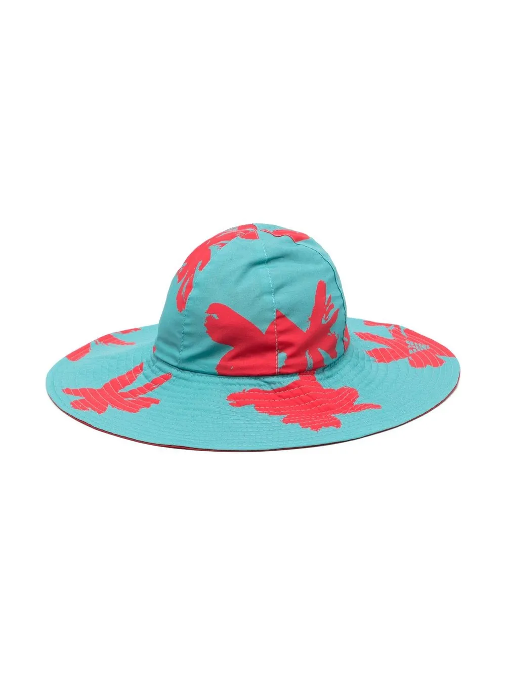 

Emporio Armani Kids sombrero de verano reversible con logo - Azul