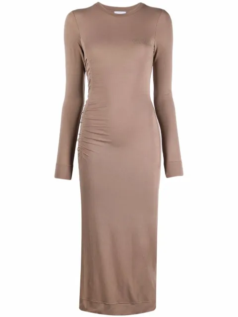 GANNI Software bodycon midi dress