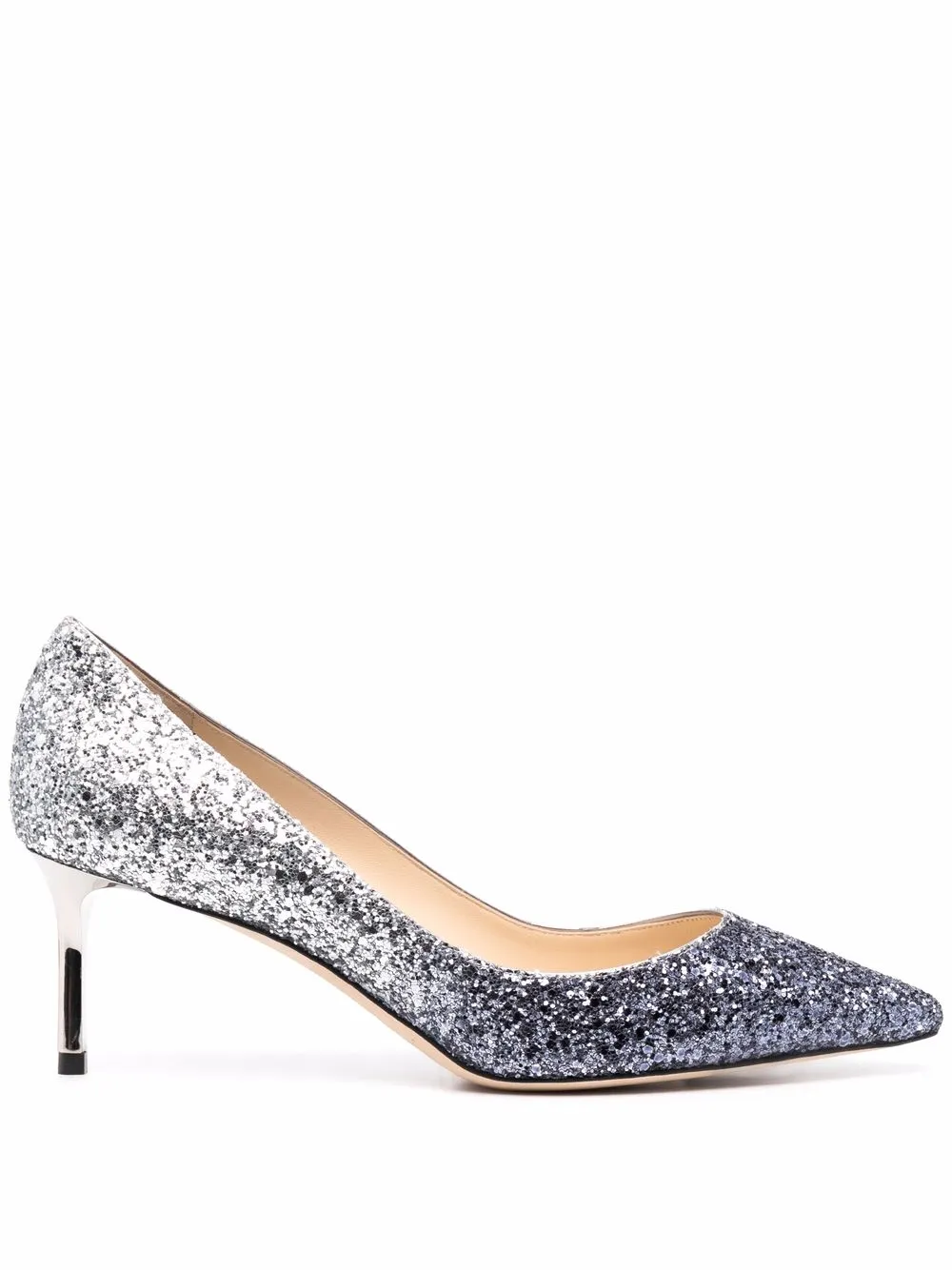 

Jimmy Choo Romy 60mm glitter pumps - Blue