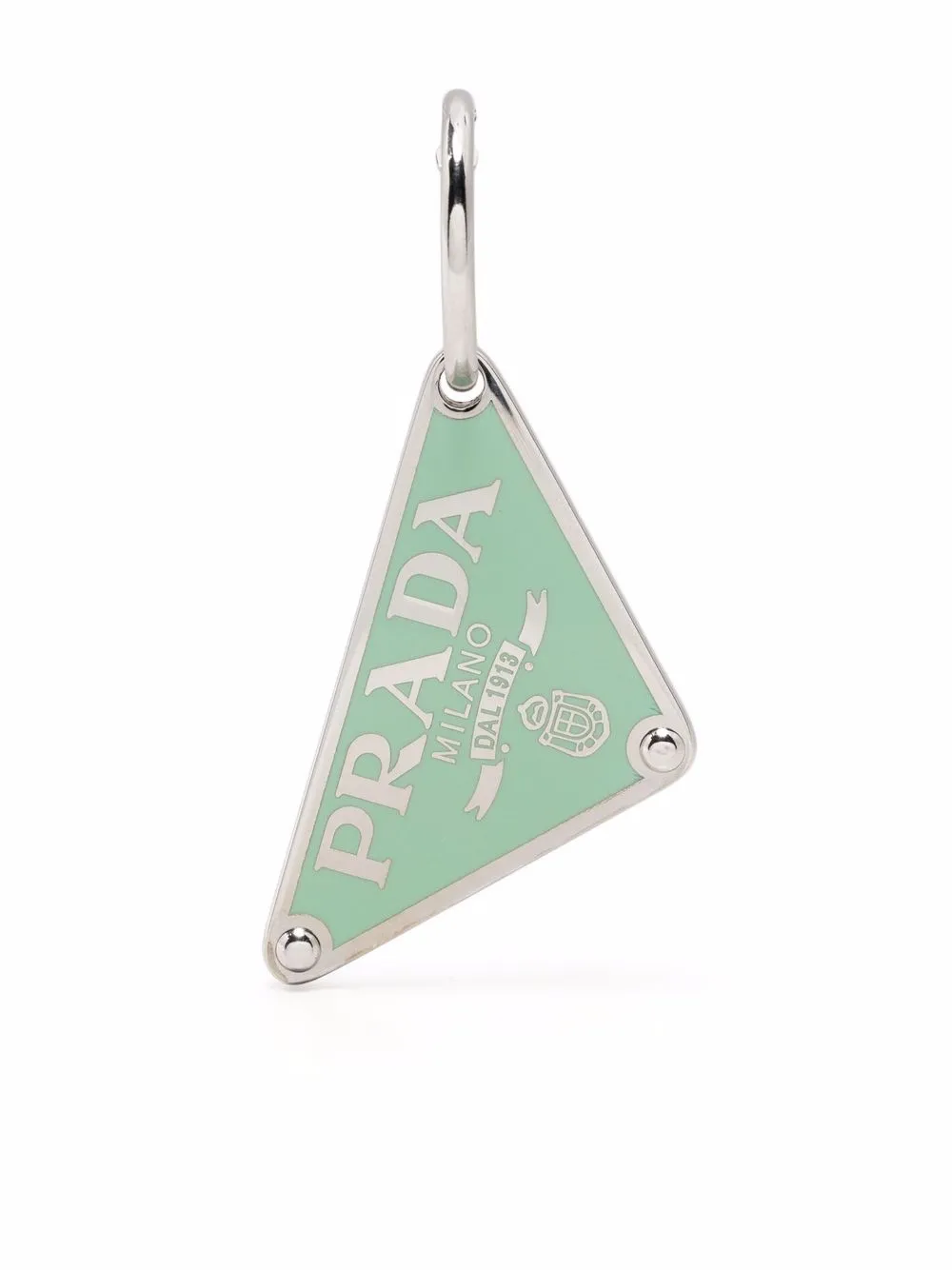 Prada trianglelogo Single Earring Farfetch