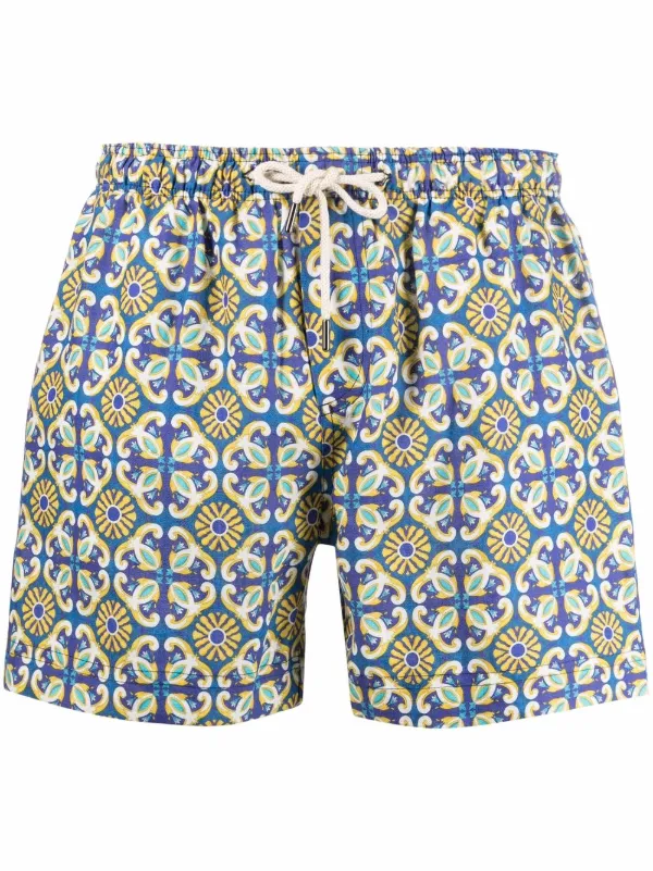 PENINSULA SWIMWEAR Amalfi Printed Swimming Shorts Blue FARFETCH IN