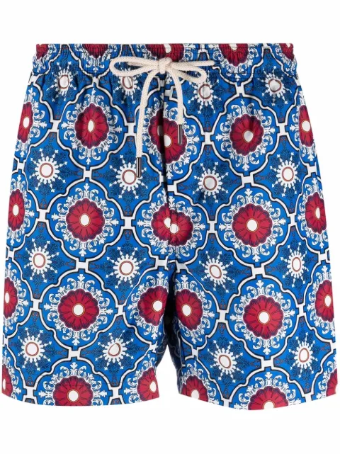PENINSULA SWIMWEAR geometric-pattern swim shorts