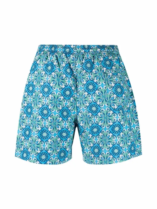 PENINSULA SWIMWEAR tile-print 