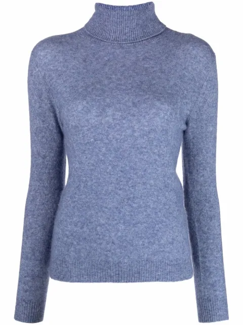 Liska cashmere-silk roll-neck jumper