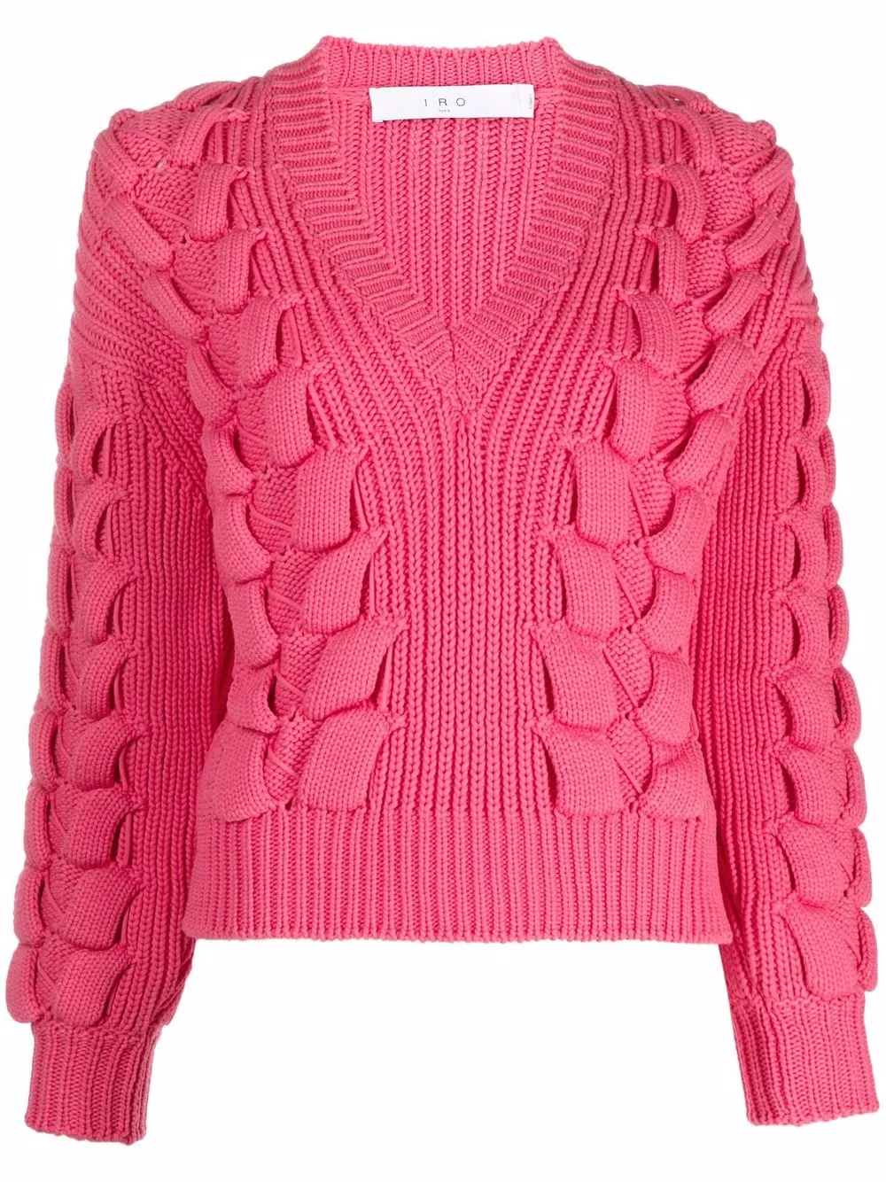 

IRO knot-detail knit jumper - Pink