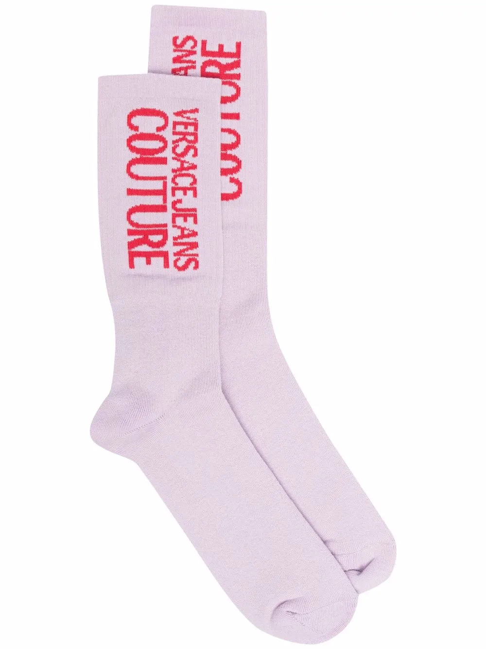 Versace Jeans Couture chaussettes à logo imprimé | violet | Image 1