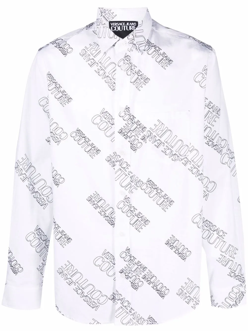 

Versace Jeans Couture camisa con logo estampado - Blanco