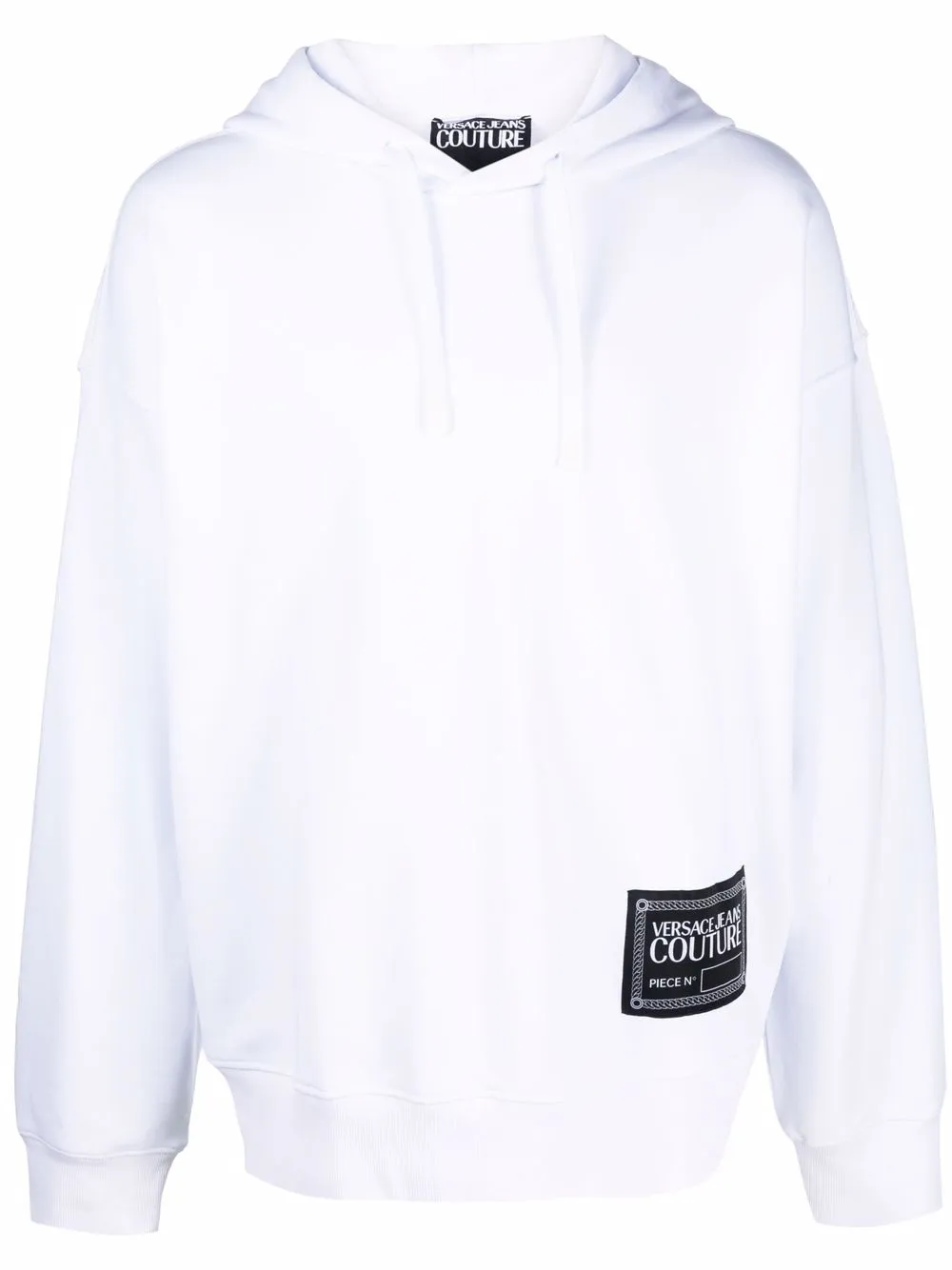 

Versace Jeans Couture hoodie con parche del logo - Blanco