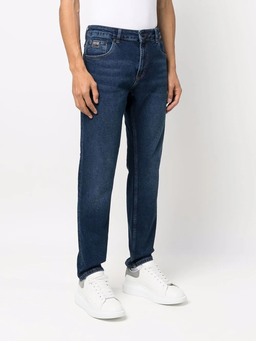 Affordable Versace Jeans Couture straight-leg cotton-blend jeans Men