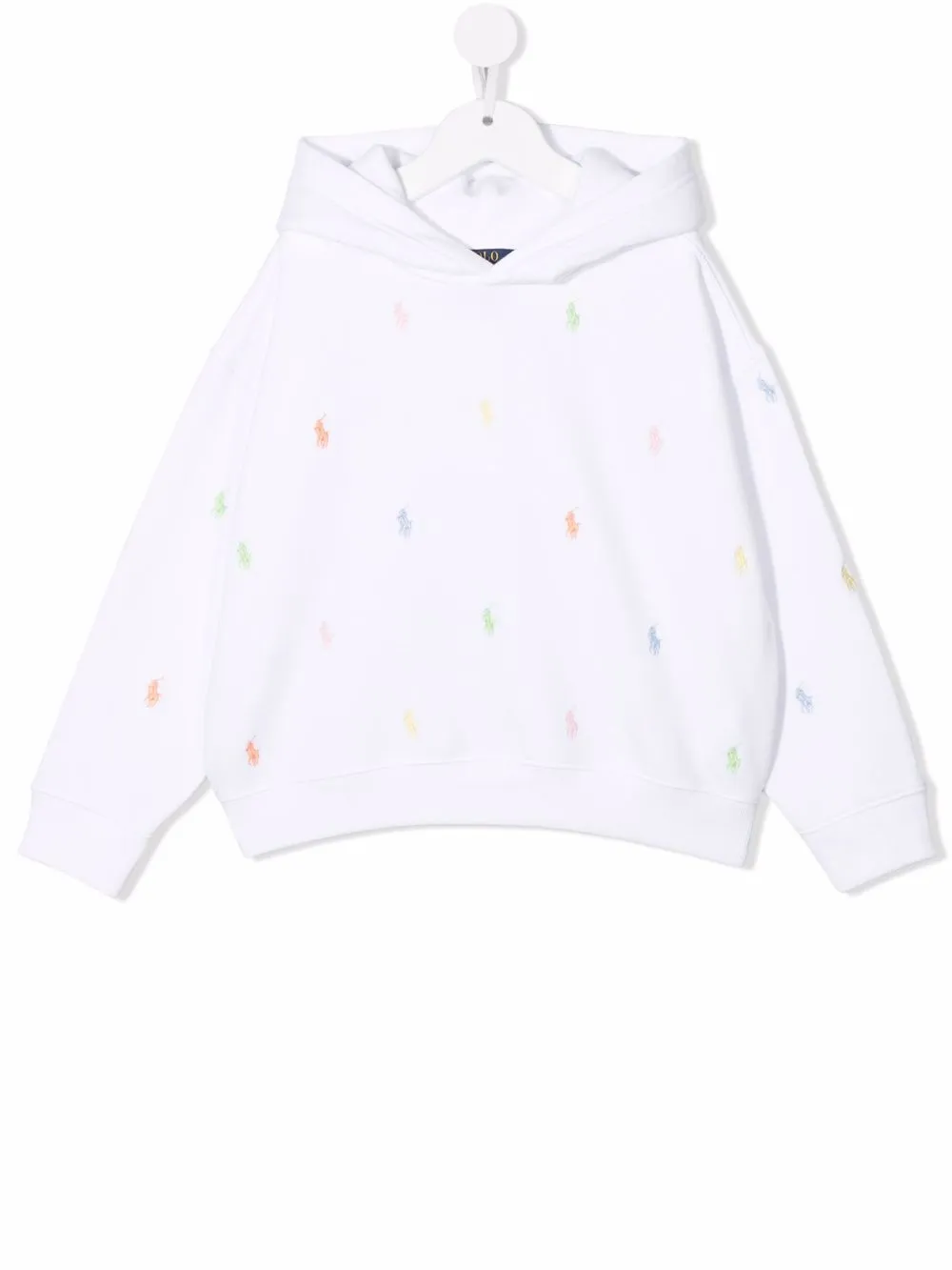 

Ralph Lauren Kids hoodie con logo bordado - Blanco