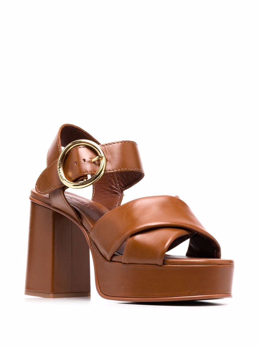 Image 2 of See by Chloé 105mm Lyna leather sandals
