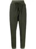 Bassike high-waisted drawstring track pants - Green