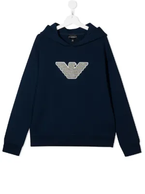 girls armani moletom com capuz