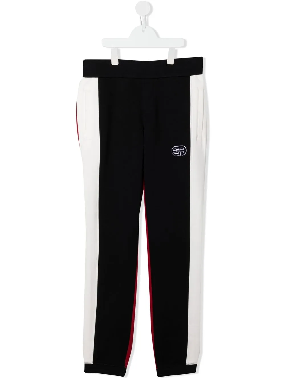 

Emporio Armani Kids pants con diseño color block - Negro