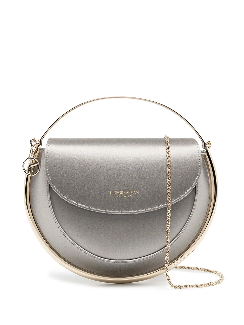 

Giorgio Armani circular-design tote bag - Silver