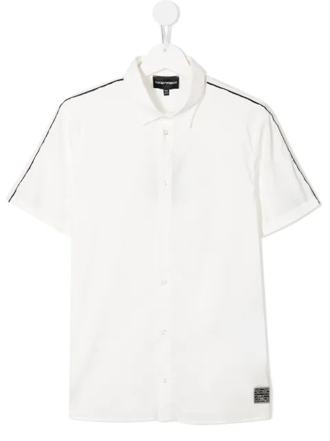 Emporio Armani Kids قميص بأطراف أسطوانية