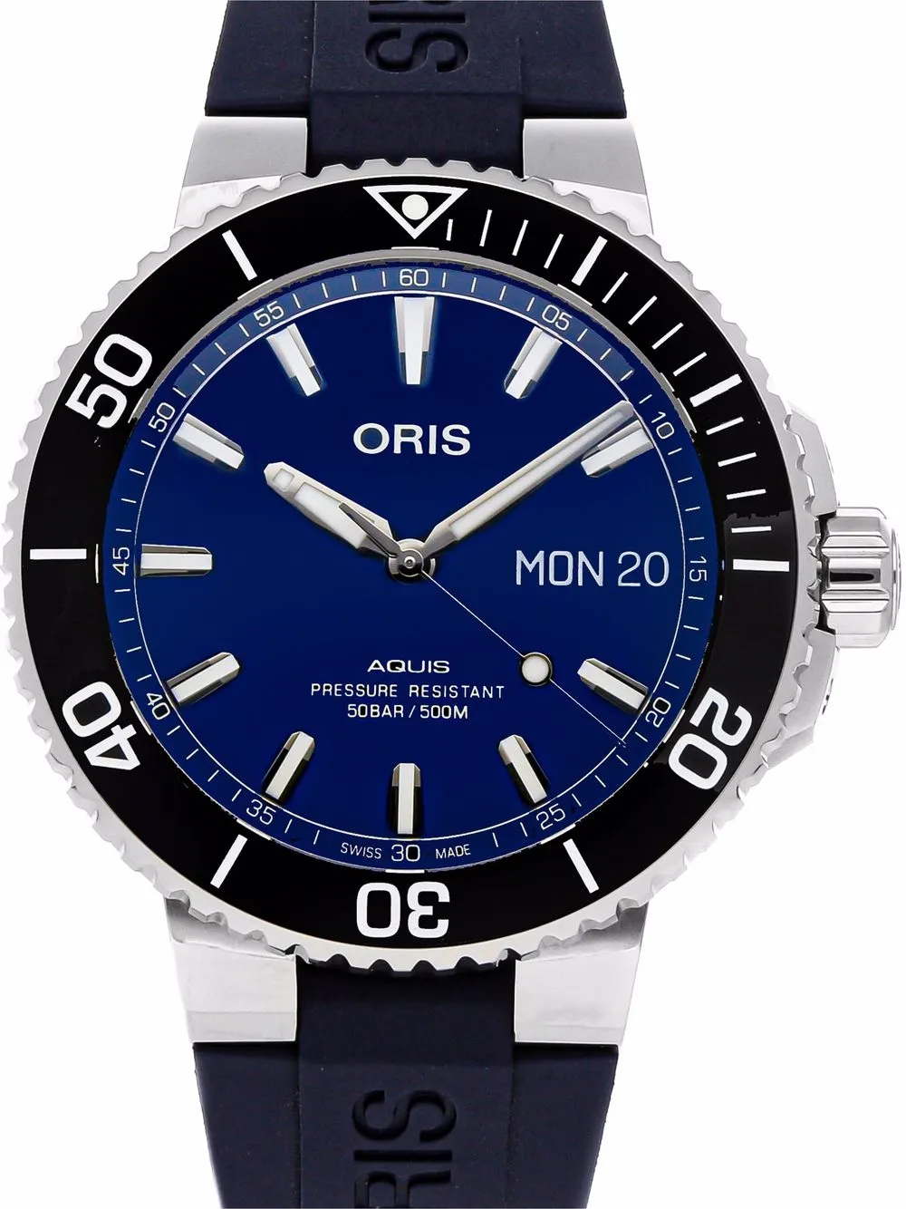 фото Oris наручные часы aquis big day-date pre-owned 45 мм 2021-го года