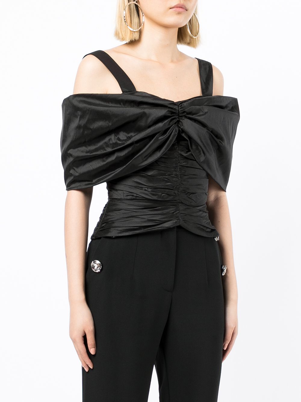 фото Rozie corsets ruched off-shoulder top