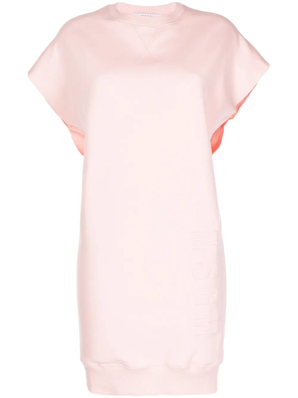 

MSGM vestido estilo suéter con cuello redondo - Rosado