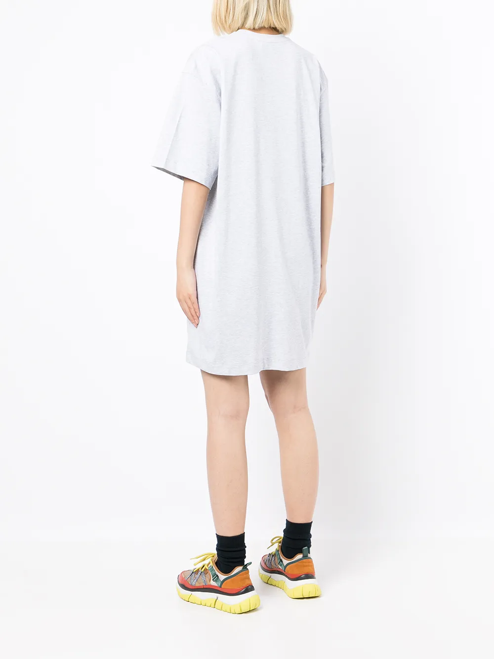 фото Msgm платье-футболка с логотипом