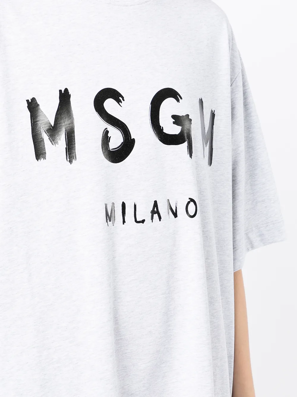фото Msgm платье-футболка с логотипом