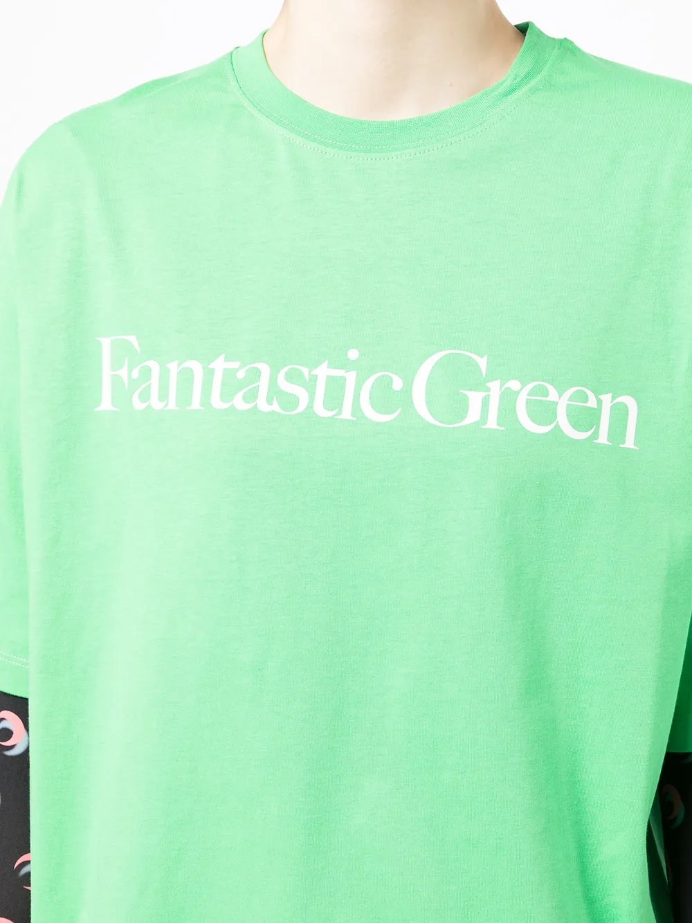 фото Msgm футболка оверсайз fantastic green