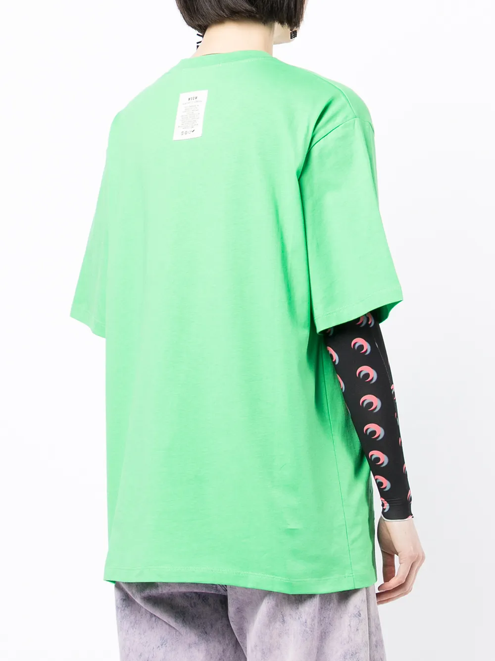фото Msgm футболка оверсайз fantastic green