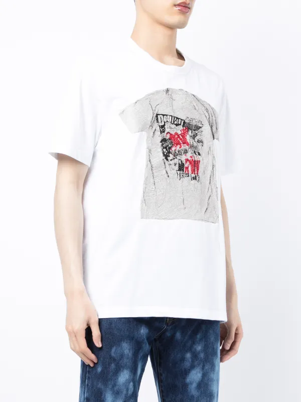 Doublet graphic-print Cotton T-shirt | White | FARFETCH