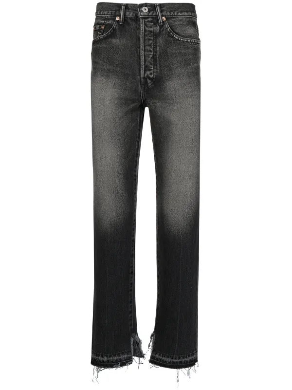 Doublet straight-leg Cropped Jeans 