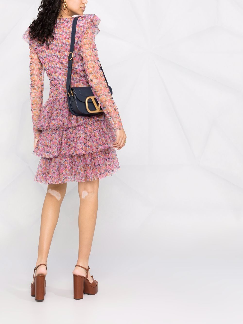 Philosophy Di Lorenzo Serafini Floral Patterned Tulle Dress - Farfetch