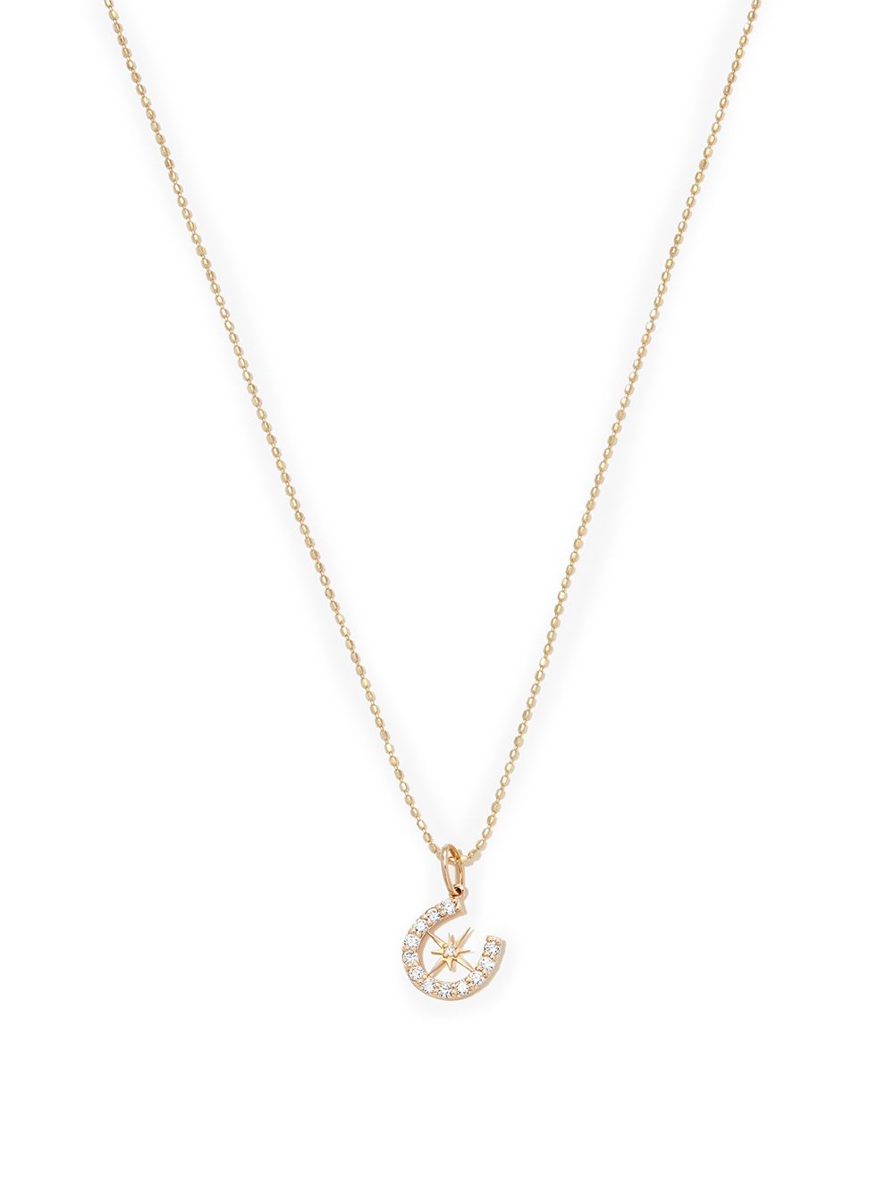 

Sydney Evan collar Starburst Horseshoe en oro amarillo de 14kt con dije y diamantes - Dorado