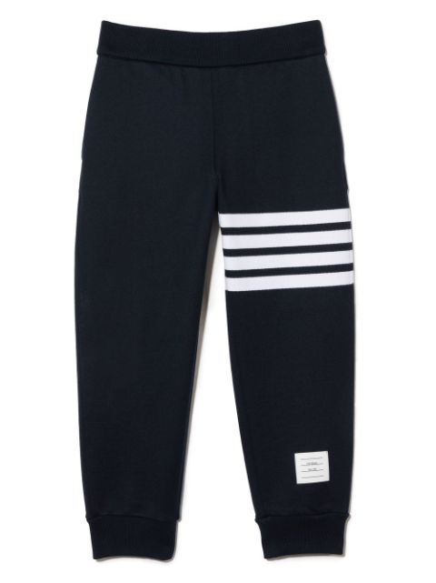 Thom Browne Kids Calça de moletom com listras 4-Bar