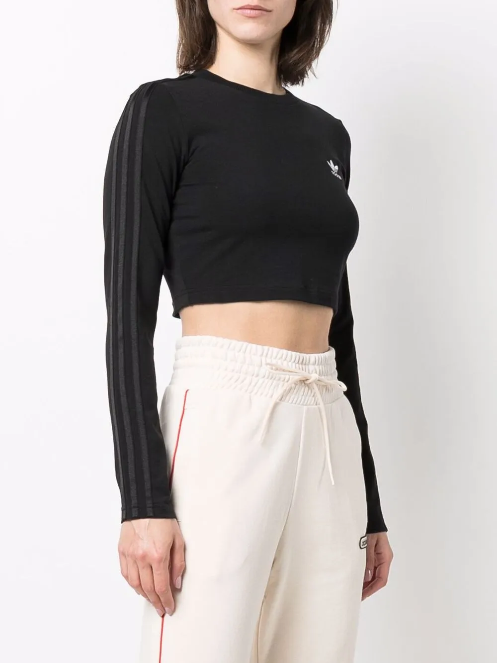 adidas Slim-fit joggingbroek Beige