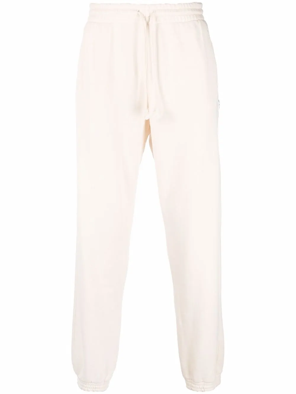 

Reebok logo-patch cotton track pants - White