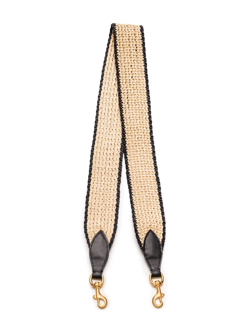 

KHAITE woven raffia bag strap - Neutrals