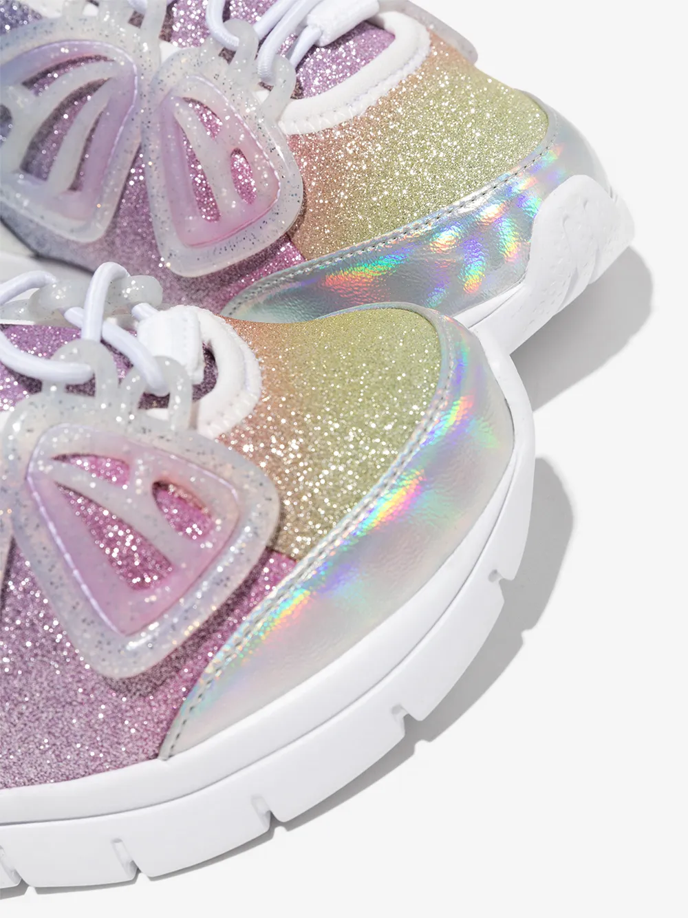SOPHIA WEBSTER MINI FLY-BY LOW TOP SNEAKERS