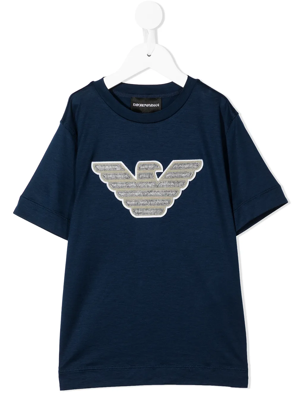 

Emporio Armani Kids logo-print short-sleeved T-shirt - Blue