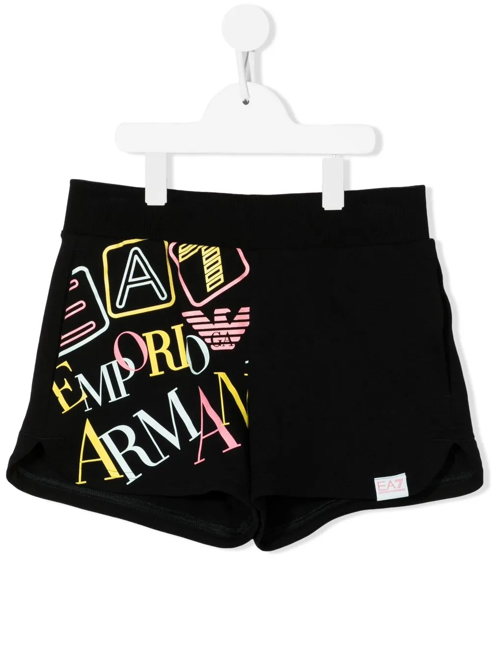 

Ea7 Emporio Armani shorts deportivos con logo estampado - Negro