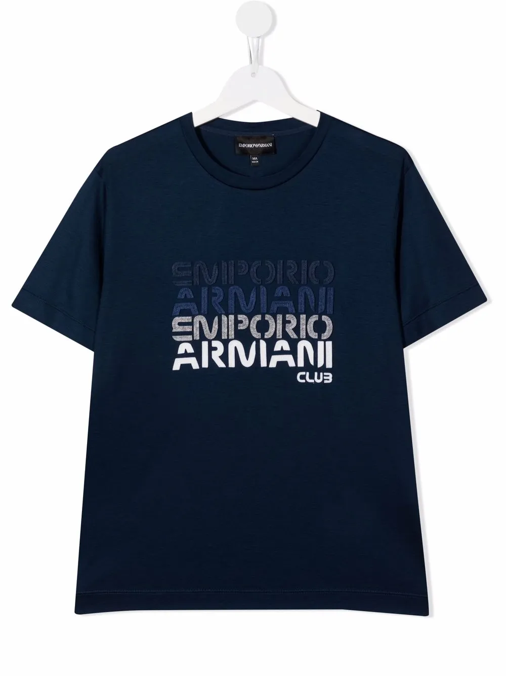 

Emporio Armani Kids playera con parche del logo - Azul