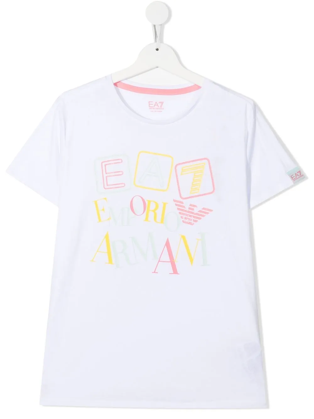 

Ea7 Emporio Armani playera con logo estampado - Blanco